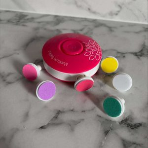 Elektryczny trymer do paznokci, różowy